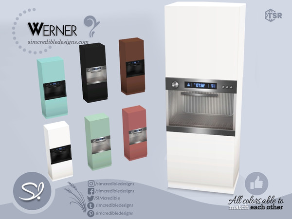 Sims 4 — Werner Oven by SIMcredible! — This is the second part of our Werner kitchen set, including all the functional