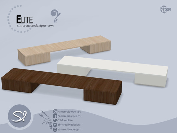 Sims 4 — Elite Sideboard by SIMcredible! — Bringing back the elite set. It has some retro inspiration with yet a modern