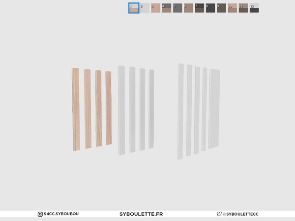Sims 4 — MinimalSim - Strip Spiral top (short) by Syboubou — Those are very sophisticated and design staircase. They are