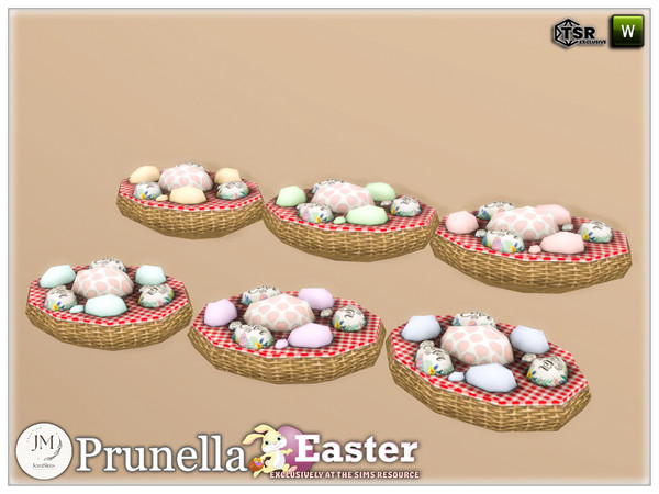 Sims 4 — easter prunellla deco basket1 by jomsims — Easter prunella set