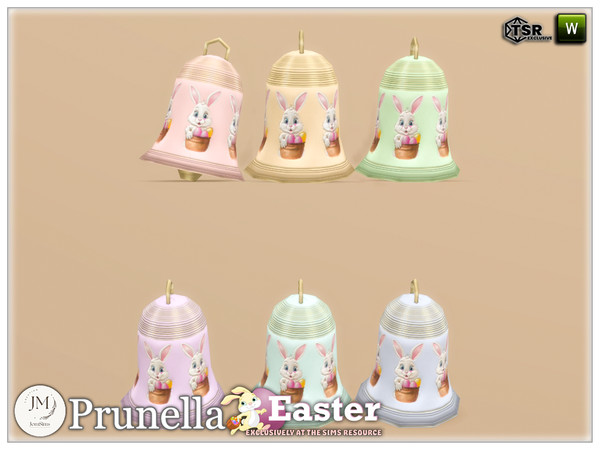 Sims 4 — easter prunellla deco bell by jomsims — Easter prunella set