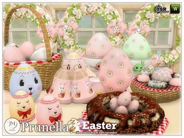 Sims 4 — Easter prunella deco set by jomsims — Easter Prunella deco set