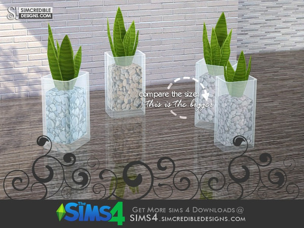 Sims 4 — Onda plant by SIMcredible! — by SIMcredibledesigns.com available at TSR __________________ * 3 colors variations