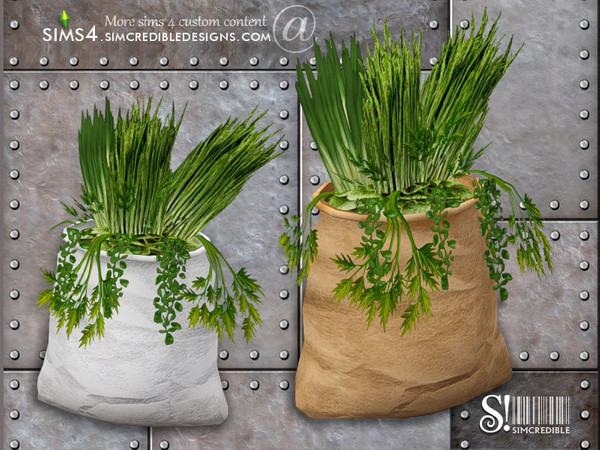 Sims 4 — Industrial Kitchen extras - herbs bag by SIMcredible! — by SIMcredibledesigns.com available at TSR 2 colors