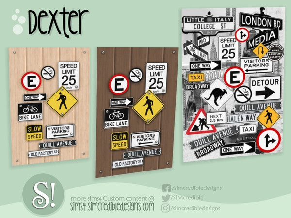 Sims 4 — Dexter Panel by SIMcredible! — by SIMcredibledesigns.com available at TSR 3 colors variations