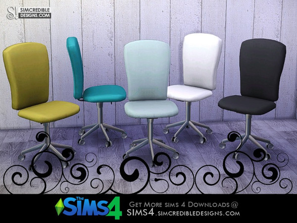 Sims 4 — Young Way Living - office Chair by SIMcredible! — by SIMcredibledesigns.com available at TSR __________________