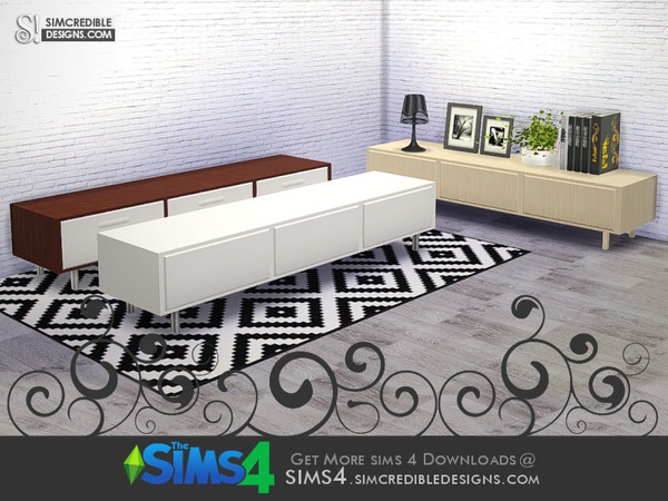 Sims 4 — Young Way Living Sideboard by SIMcredible! — by SIMcredibledesigns.com available at TSR __________________ * 3