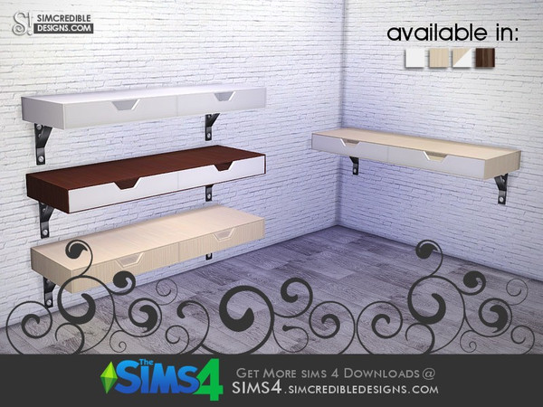 Sims 4 — Young way living shelf by SIMcredible! — by SIMcredibledesigns.com available at TSR __________________ * 4