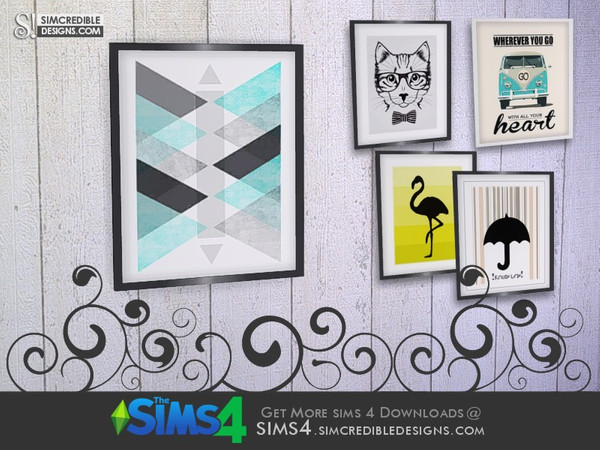 Sims 4 — Young Way Living Painting by SIMcredible! — by SIMcredibledesigns.com available at TSR __________________ * 5