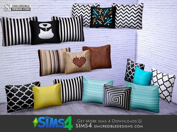 Sims 4 — Young way Living - cushions by SIMcredible! — by SIMcredibledesigns.com available at TSR __________________ * 6