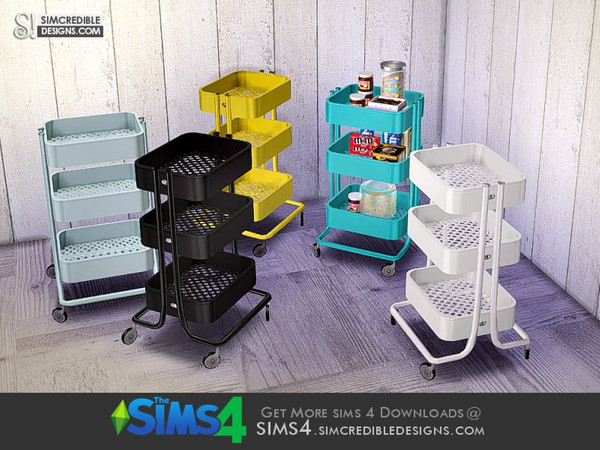 Sims 4 — Young Way Kitchen - cart by SIMcredible! — by SIMcredibledesigns.com available at TSR __________________ * 5