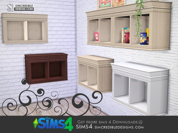 Sims 4 — Young Way Kitchen - wall cabinet by SIMcredible! — by SIMcredibledesigns.com available at TSR __________________