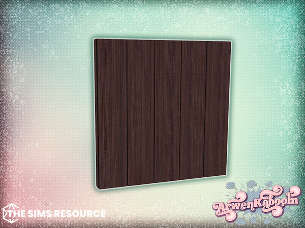 Sims 4 — Arcum - Wood Wall Panel by ArwenKaboom — Base game object in multiple recolors. Find all items by searching