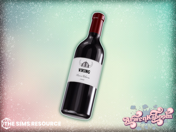 Sims 4 — Arcum - Wine Bottle by ArwenKaboom — Base game object in multiple recolors. Find all items by searching