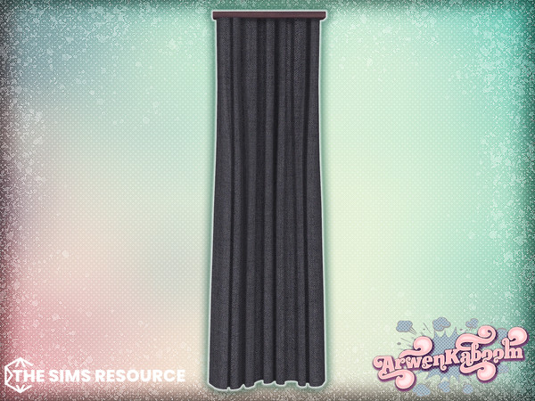 Sims 4 — Arcum - Short Wall Curtain by ArwenKaboom — Base game object in multiple recolors. Find all items by searching
