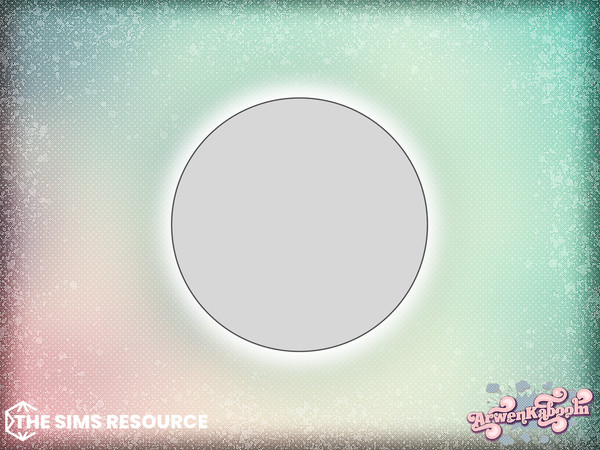 Sims 4 — Arcum Bathroom - Round Mirror by ArwenKaboom — Base game object in multiple recolors. Find all items by