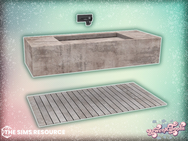 Sims 4 — Arcum Bathroom - Sink 2 by ArwenKaboom — Base game object in multiple recolors. Find all items by searching