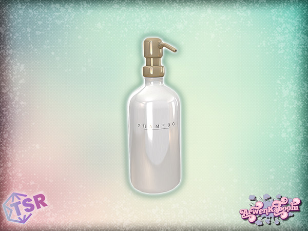 Sims 4 — Skara Shampoo Dispenser by ArwenKaboom — Base game object with multiple recolors. You can search all items by