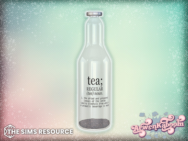 Sims 4 — Arran - Bottle (Almost Empty) by ArwenKaboom — Base game object in multiple recolors. Search all items by typing