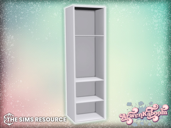 Sims 4 — Arran - Floor Shelf by ArwenKaboom — Base game object in multiple recolors. Search all items by typing