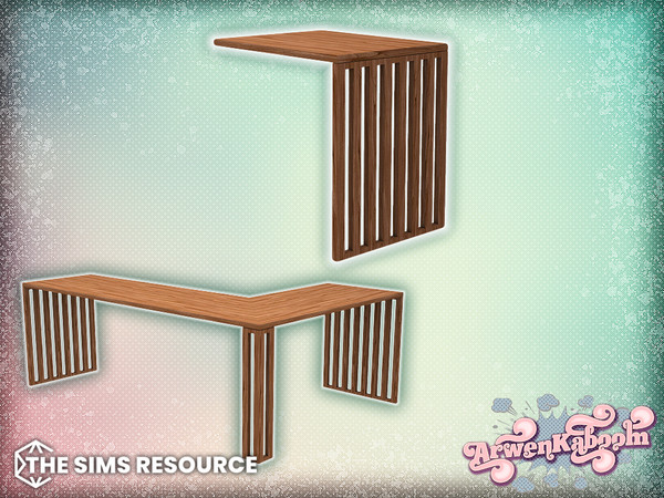 Sims 4 — Arran - Kitchen Island Right End by ArwenKaboom — Base game object in multiple recolors. Search all items by