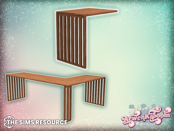 Sims 4 — Arran - Kitchen Island Left End by ArwenKaboom — Base game object in multiple recolors. Search all items by