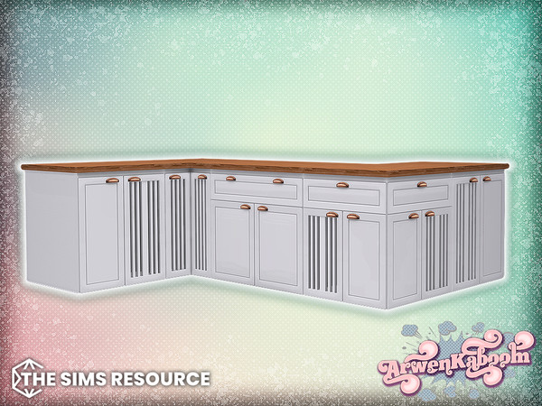 Sims 4 — Arran - Counter by ArwenKaboom — Base game object in multiple recolors. Search all items by typing