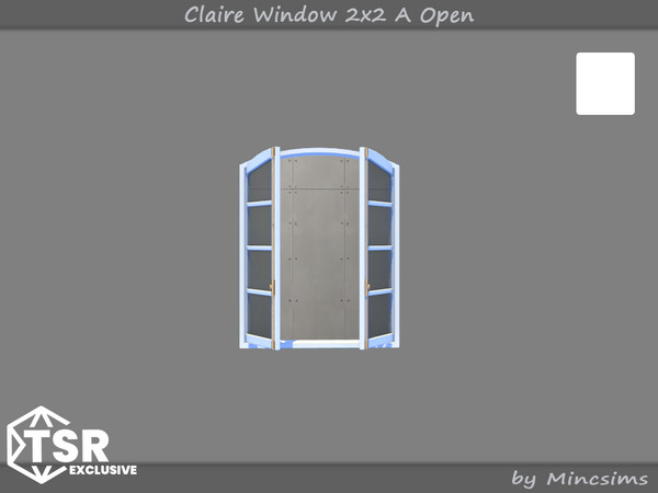 Sims 4 — Claire Window 2x2 A Open by Mincsims — The suburban contempo style doors and windows would blend modern design