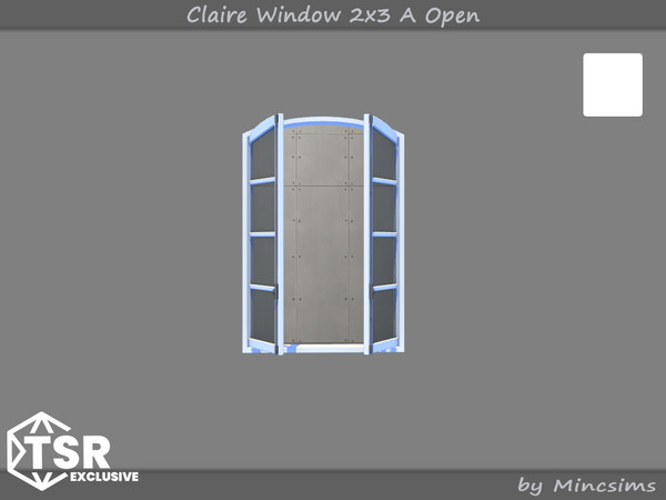 Sims 4 — Claire Window 2x3 A Open by Mincsims — The suburban contempo style doors and windows would blend modern design