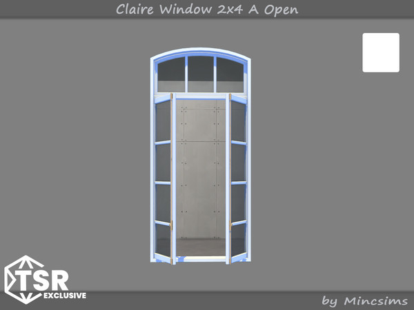 Sims 4 — Claire Window 2x4 A Open by Mincsims — The suburban contempo style doors and windows would blend modern design
