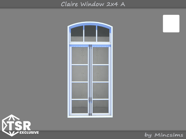 Sims 4 — Claire Window 2x4 A by Mincsims — The suburban contempo style doors and windows would blend modern design