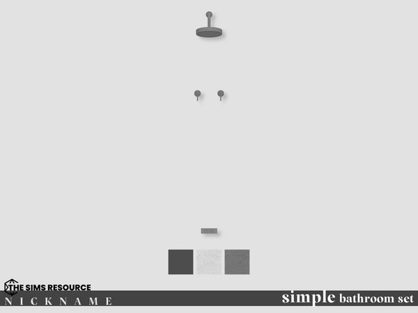 Sims 4 — simple bathroom set_Showerhead by NICKNAME_sims4 — simple bathroom set 12 package files. simple bathroom