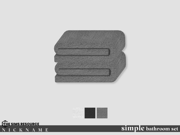 Sims 4 — simple bathroom set_towel by NICKNAME_sims4 — simple bathroom set 12 package files. simple bathroom set_bathtub