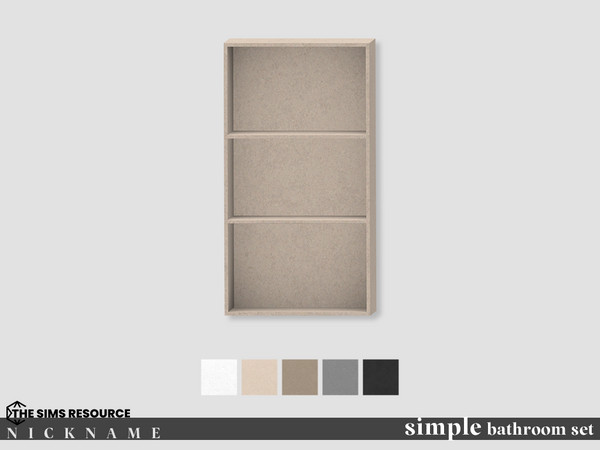 Sims 4 — simple bathroom set_wall shelf ver1 by NICKNAME_sims4 — simple bathroom set 12 package files. simple bathroom