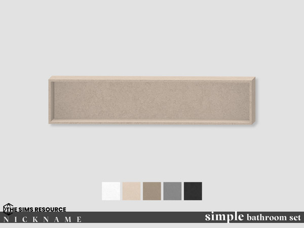 Sims 4 — simple bathroom set_wall shelf ver2 by NICKNAME_sims4 — simple bathroom set 12 package files. simple bathroom