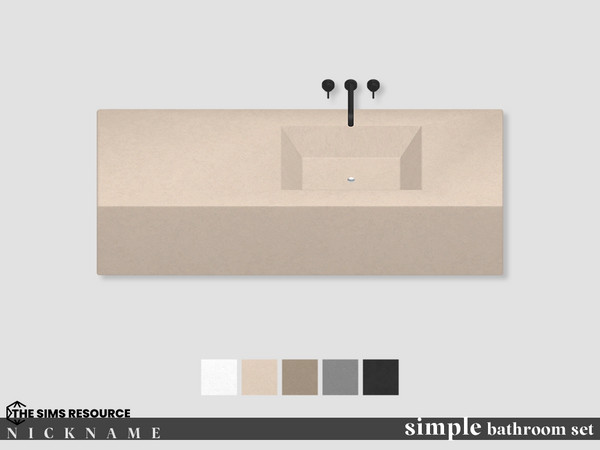 Sims 4 — simple bathroom set_sink by NICKNAME_sims4 — simple bathroom set 12 package files. simple bathroom set_bathtub