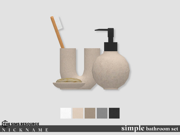 Sims 4 — simple bathroom set_dispenser ver1 by NICKNAME_sims4 — simple bathroom set 12 package files. simple bathroom