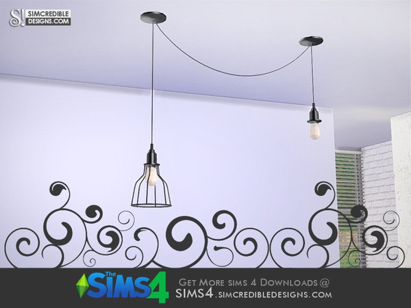 Sims 4 — Nuance Ceiling Lamp by SIMcredible! — by SIMcredibledesigns.com available at TSR __________________ * 4 colors