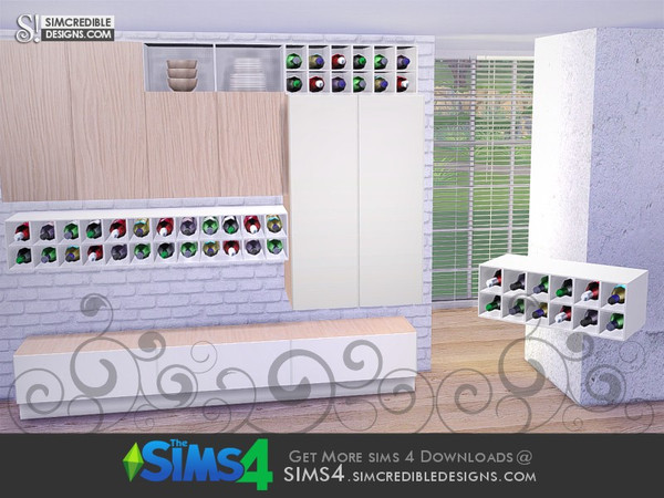 Sims 4 — Nuance Cabinet Bottles by SIMcredible! — by SIMcredibledesigns.com available at TSR __________________ * 2