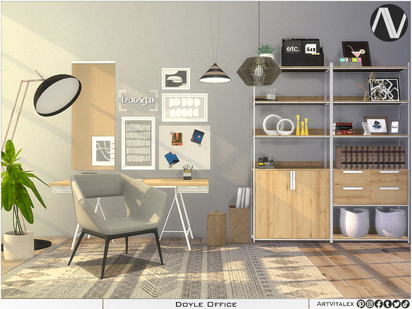 Sims 3 — Doyle Office by ArtVitalex — Study Collection All rights reserved - Belong to 2024 ArtVitalex@TSR - Custom