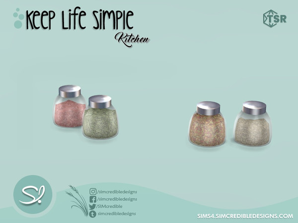 Sims 4 — Keep Life Simple Kitchen Spice by SIMcredible! — by SIMcredibledesigns.com available exclusively at TSR 2 colors