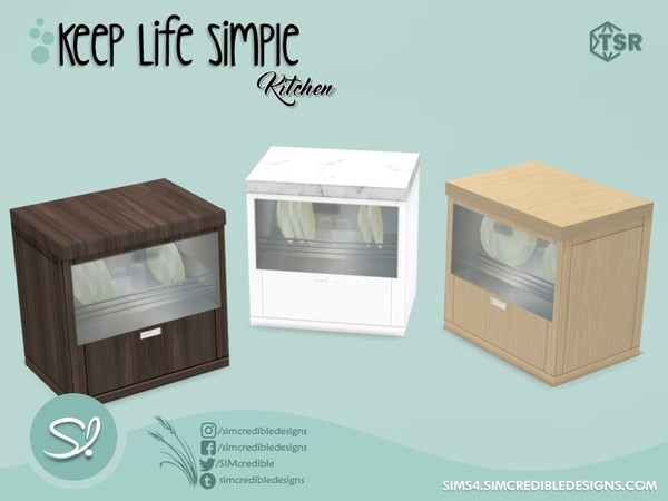 Sims 4 — Keep Life Simple Kitchen dishwasher by SIMcredible! — by SIMcredibledesigns.com available exclusively at TSR 3