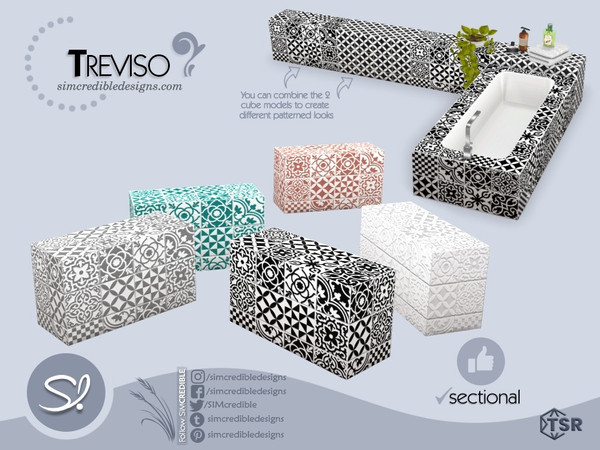 Sims 4 — Treviso cube 2 by SIMcredible! — by SIMcredibledesigns.com available exclusively at TheSimsResource 6 colors