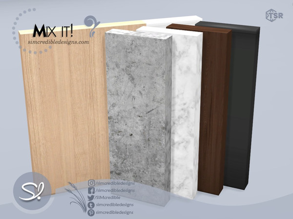 Sims 4 — Mix It Separator by SIMcredible! — by SIMcredibledesigns.com available exclusively at TheSimsResource 7 colors
