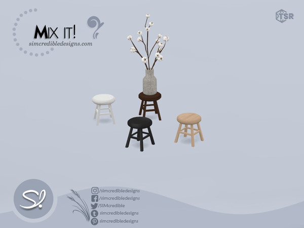 Sims 4 — Mix It - Mini table by SIMcredible! — by SIMcredibledesigns.com available exclusively at TheSimsResource 4