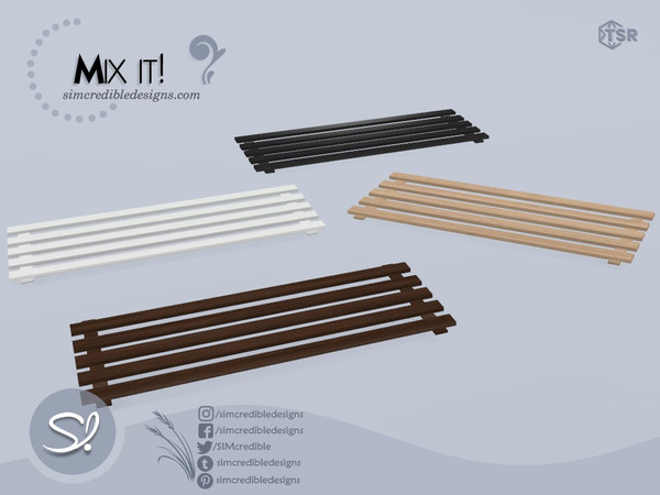 Sims 4 — Mix It Bath mat  by SIMcredible! — by SIMcredibledesigns.com available exclusively at TheSimsResource 4 colors