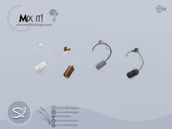 Sims 4 — Mix It Sconce right by SIMcredible! — by SIMcredibledesigns.com available exclusively at TheSimsResource 4