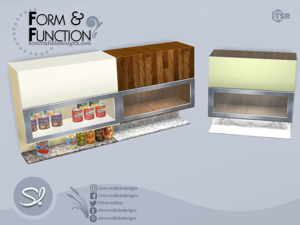 Sims 4 — Form and Function Cabinet Closed by SIMcredible! — by SIMcredibledesigns.com available exclusively at TSR 3