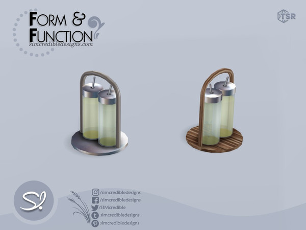 Sims 4 — Form and Function Cruet by SIMcredible! — by SIMcredibledesigns.com available exclusively at TSR 2 colors