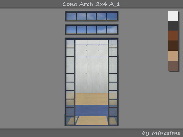 Sims 4 — Cona Arch 2x4 A-1 by Mincsims — The overall design is simple and elegant, making it suitable for a modern,